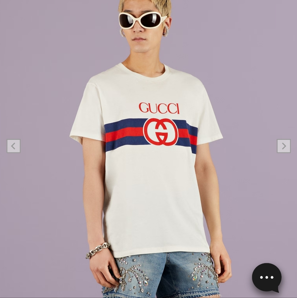 Authentic Gucci Interlocking G Print T-Shirt - image 1